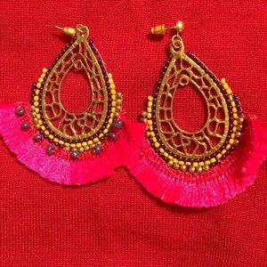 Pink earrings